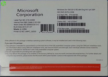 Windows Server Software OEM Win Server 2012 R2 Standard / Server 2008 Standard 5 CAL