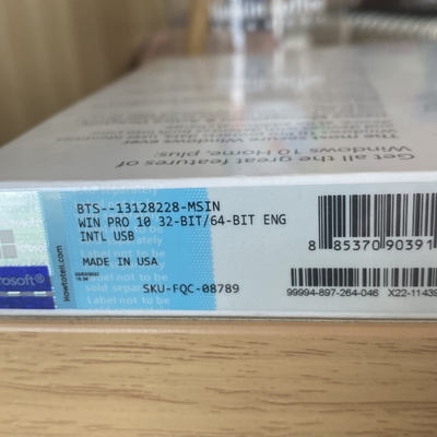 1 User Windows 10 Pro Retail Box Support Device USB Download