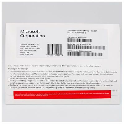 Genuine Win 11 Home OEM Operating System Digital License Activation For Your PC