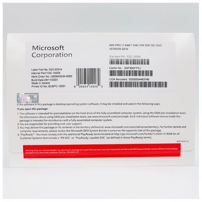 Microsoft Windows 11 Pro OEM 64 Bit DVD OEM Version for PC and Laptop or Mini PC Operating System Installation, Genuine, Affordable, and Ready to Activate