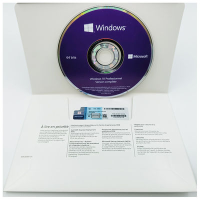 Windows 10 Pro OEM 64Bit System Builder DVD - Multi-Language (Inglese/Fr/De/Es/It) Attivazione online