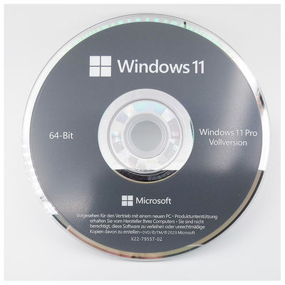 Microsoft Windows 11 Pro 64-Bit Tedesco DVD OEM System Builder Pack per PC Nuovi