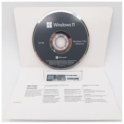 Originale Windows 11 Pro OEM DVD Edizione tedesca Licenza di costruzione di sistema a 64 bit per aziende