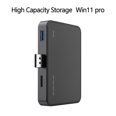 Capacità di archiviazione elevata Box USB Win11 pro con spazio su disco rigido da 16 GB e dispositivo di archiviazione da 64 GB o più
