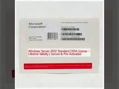 Windows Server 2022 Standard OEM License  ️ Validità a vita. ∙ Sicuro e pre-attivato