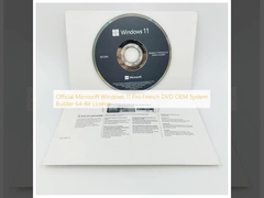 Licenza ufficiale Microsoft Windows 11 Pro DVD francese OEM System Builder a 64 bit