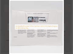 Microsoft Windows 11 Pro Tedesco OEM DVD Pack Chiave di licenza originale a 64 bit