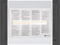 Windows 11 Pro OEM DVD (Tedesco) Licenza Autentica Microsoft 64-Bit System Builder