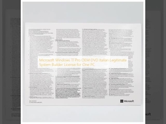 Microsoft Windows 11 Pro OEM DVD Italiano Licenza Legittima System Builder per un PC